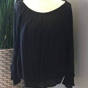 LBN Sanctuary BOHO Black Blouse